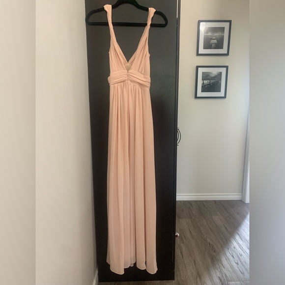 Blush Bridesmaid Dress - Picture 3 of 4